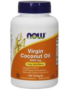 NOW Foods Virgin Coconut Oil 1000mg | Body Nutrition (ES)