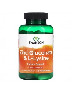 Zinc Gluconate & L-Lysine by Swanson | Body Nutrition (EN)